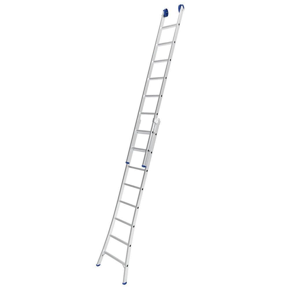 Escada Extensível 3x1 2x8 Degraus em Alumínio Suporta 150kg Antiderrapante - Mor