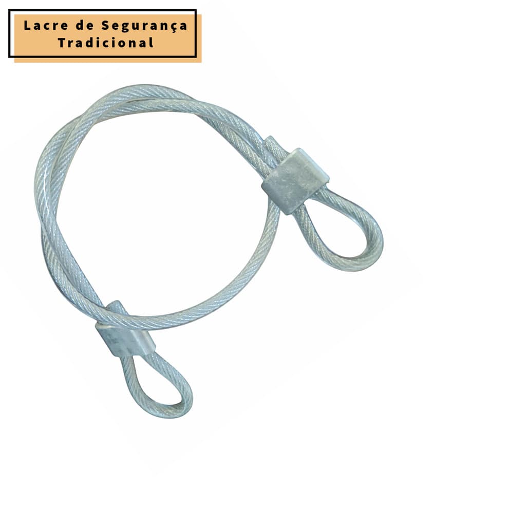 Lacre de Segurança em Aço Trava Ziper Porta Malas Bagagens Bike - Viagens