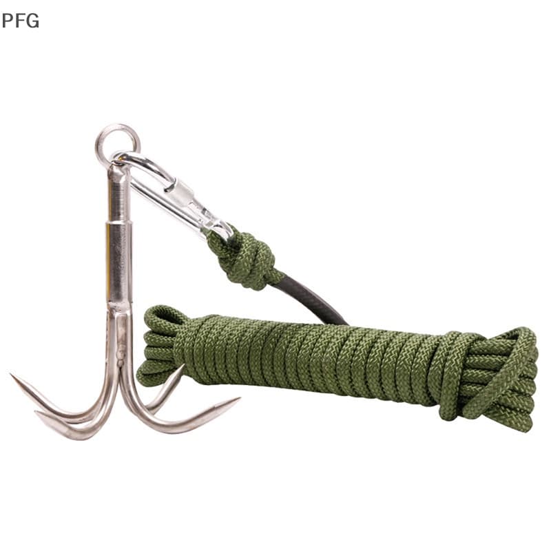 PFG Hiking Mosquetão De Garra De Aço Inoxidável Multi-Funcional De Gancho De Escalada Para Viagens Ao Ar Livre Camping Fishing FG