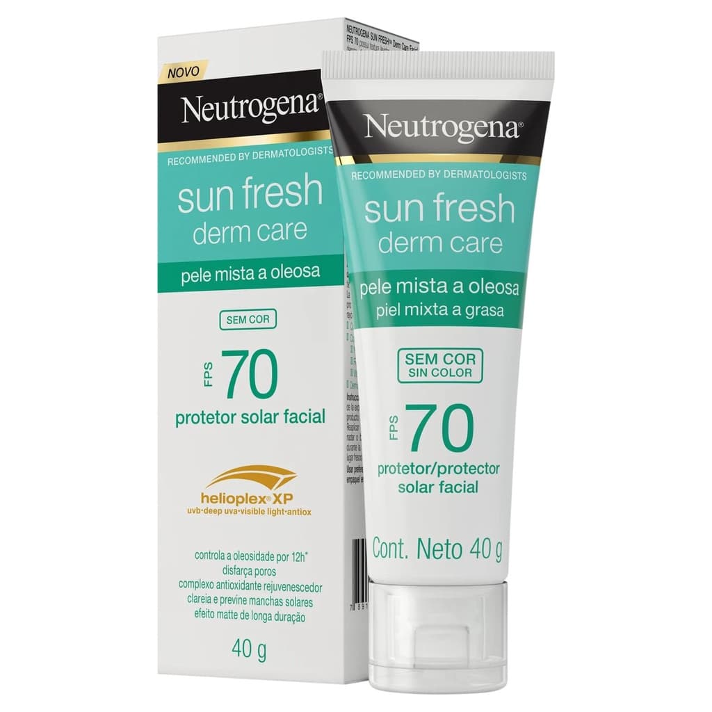 PROTETOR SOLAR FACIAL NEUTROGENA FPS70 MISTA A OLEOSA 40G