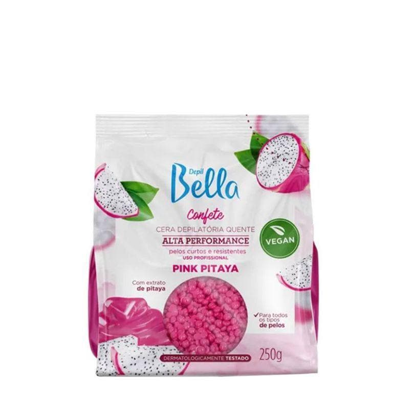Depil Bella Cera Depilatória Confete Pink Pitaya 250gr