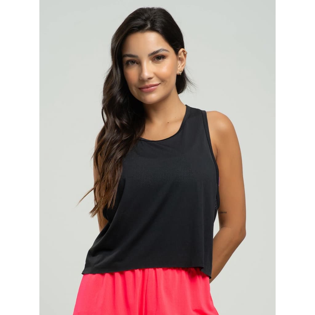 Cropped Regata Feminino Fitness Beach Tennis Tecido DryFit