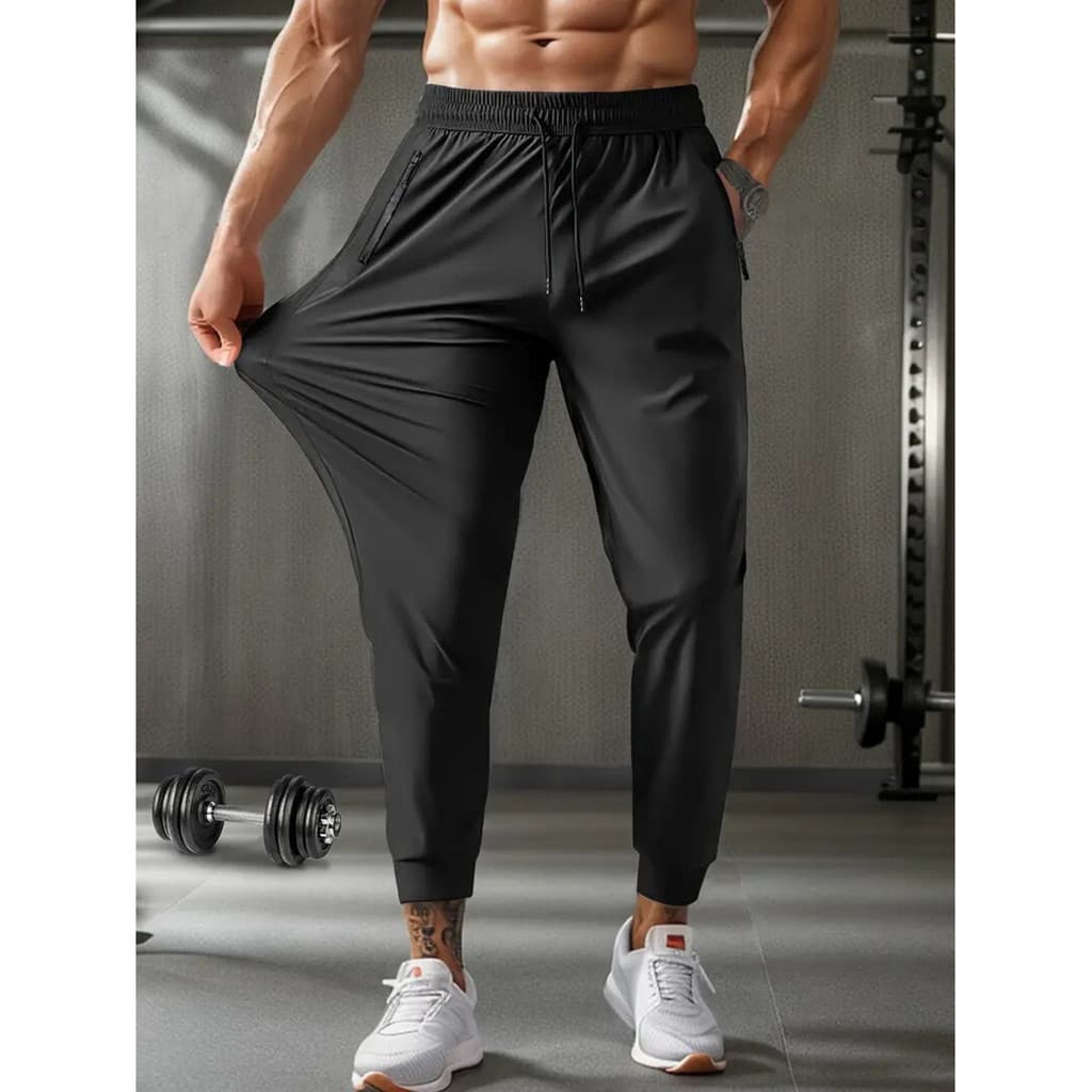 Calça Masculina Tactel Jogger Esportiva Academia Slim Treino