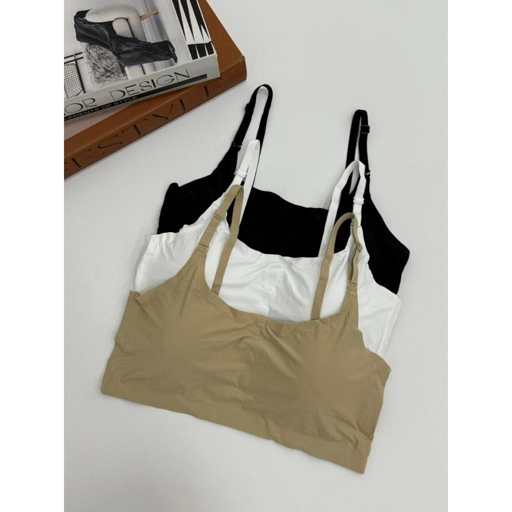 Sutiã Sem Custura Com Regulagem Bojo Confortável Poliamida Top