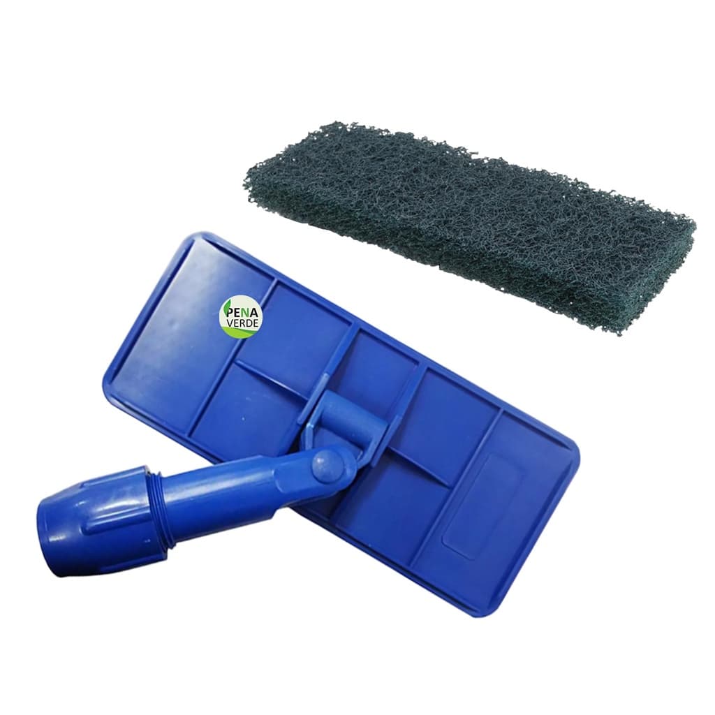 Kit Suporte LT Limpa Tudo + Fibra de Limpeza Pesada Para Pisos / Crostas de Panelas / Limpeza Final de Obra