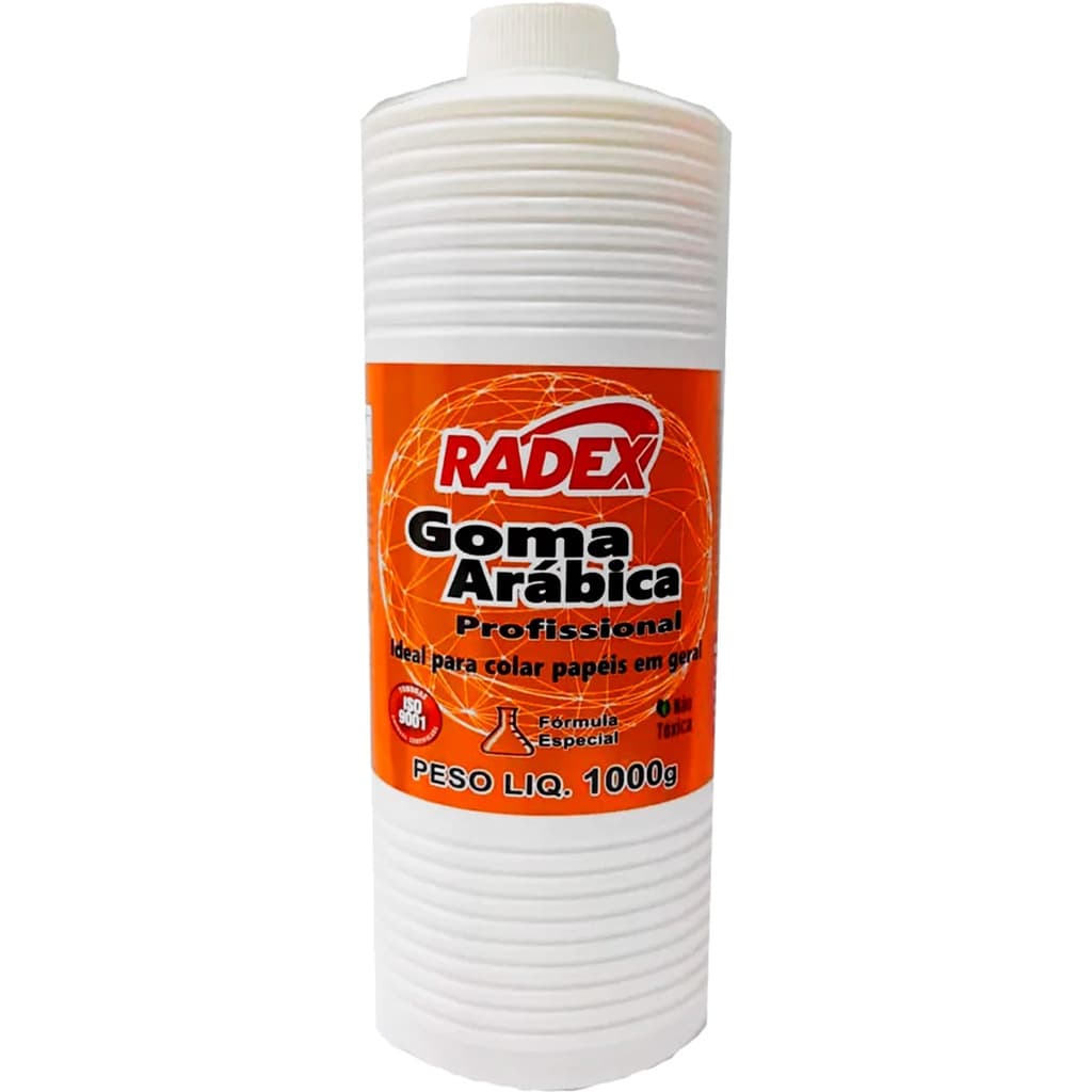 Goma Arábica Profissional 1000g P/ Papéis - Radex 85