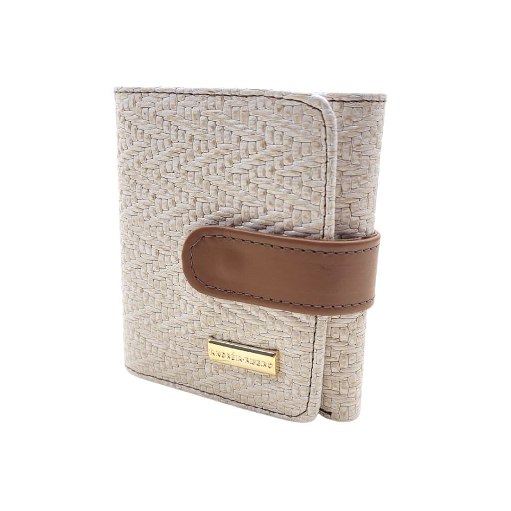 Carteira Feminina Pequena Couro Legítimo Cartões Espelho Cédulas Zíper Pronta Entrega