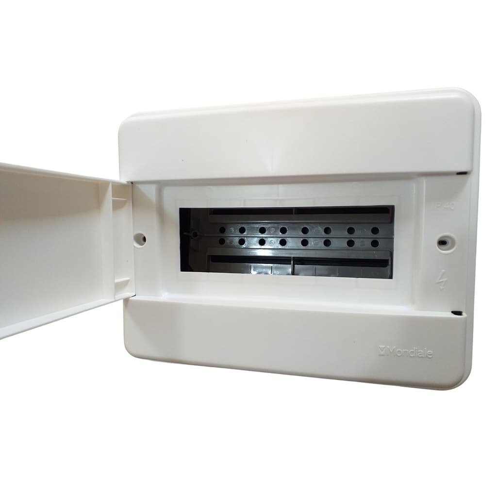 QUADRO DE DISTRIBUIÇÃO EMBUTIR PARA 6/8 DISJUNTORES MONDIALE