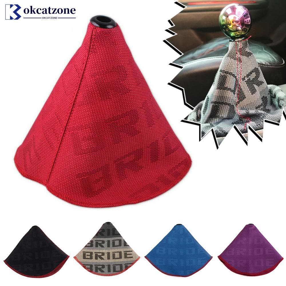 OKCATZONE Universal Car Gear Shift Colarinho De Mudança De Marcha De Carro Capas De Tecido Botão Alavanca Colarinhos De Corrida Automática Acessórios Interiores L5T6