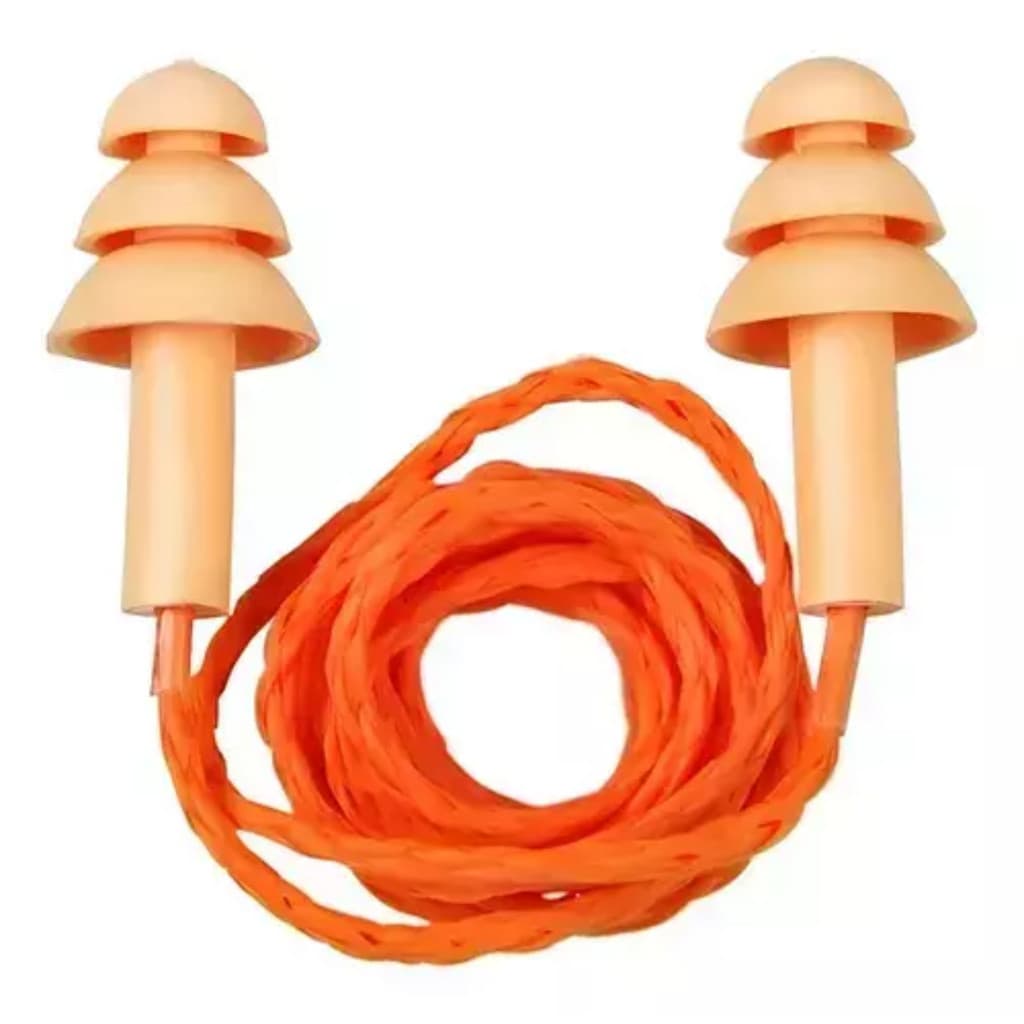 Protetor Auricular Plug Silicone 17dB CA 49710 EPI Segurança NR-6 Trabalho Ruído