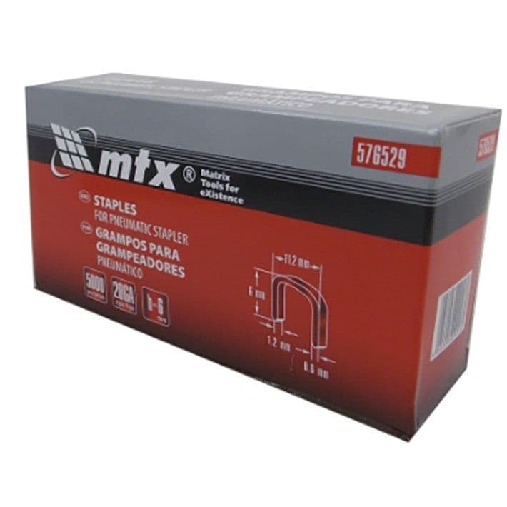 Grampo 6mm para grampeador com 5000 un MTX