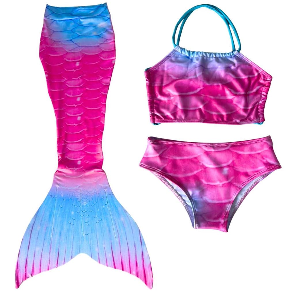 Fantasia de Sereia Infantil Completa com Monofim