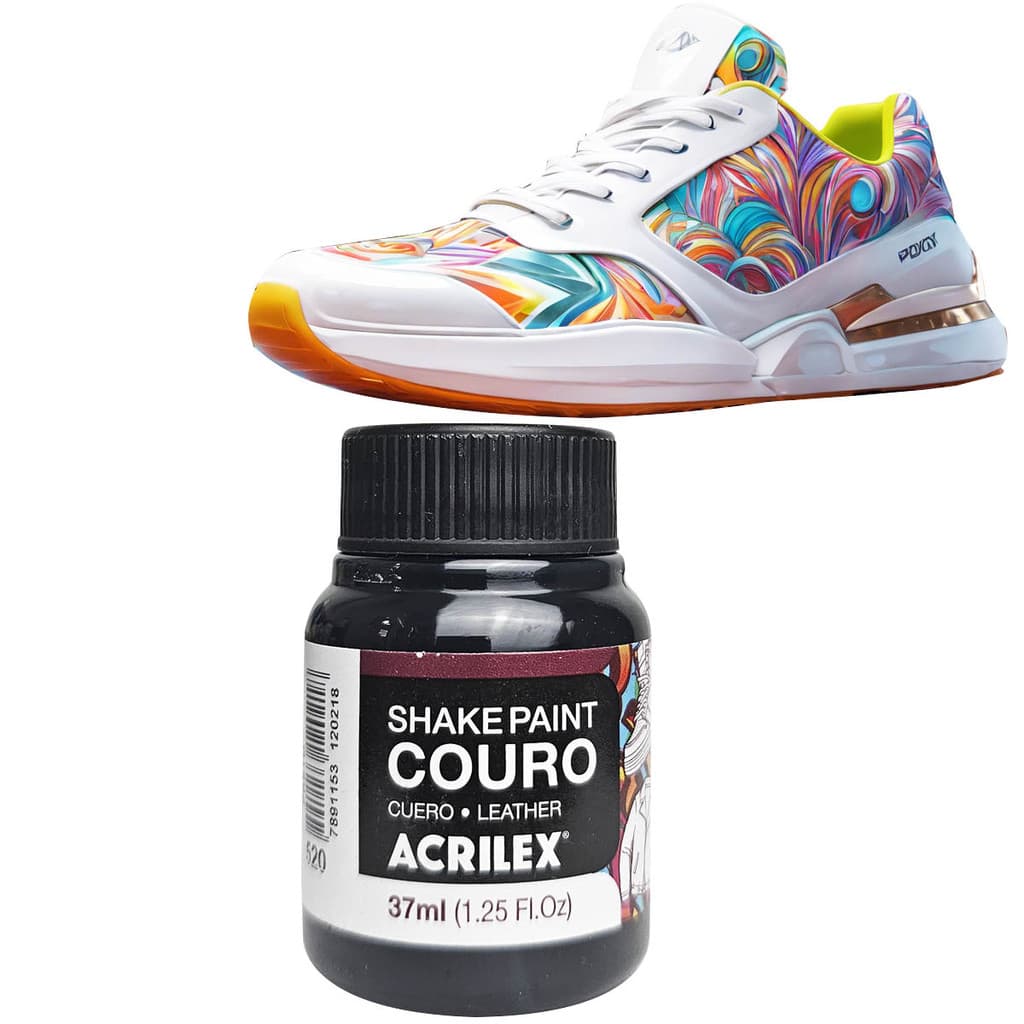 tinta para tenis, couro, tecidos shake paint premium