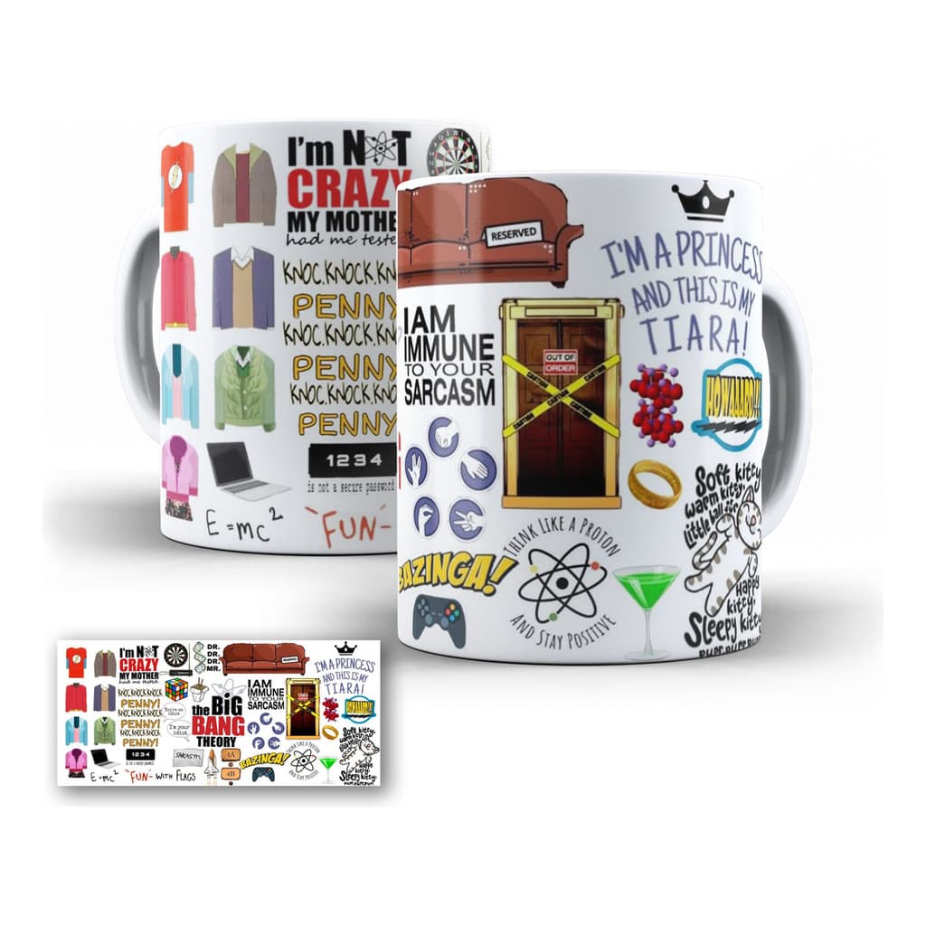 Caneca The Big Bang Theory Porcelana 325ml
