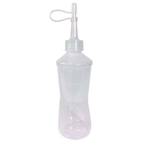 KIT 6 Bisnaga Frasco Almotolia Para Líquidos e Fluidos 125 ml C/ Bico Reto Aplicador e Tampa