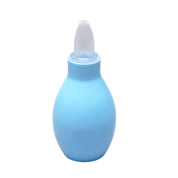 ASPIRADOR NASAL PARA BEBÊS DE SILICONE AZUL