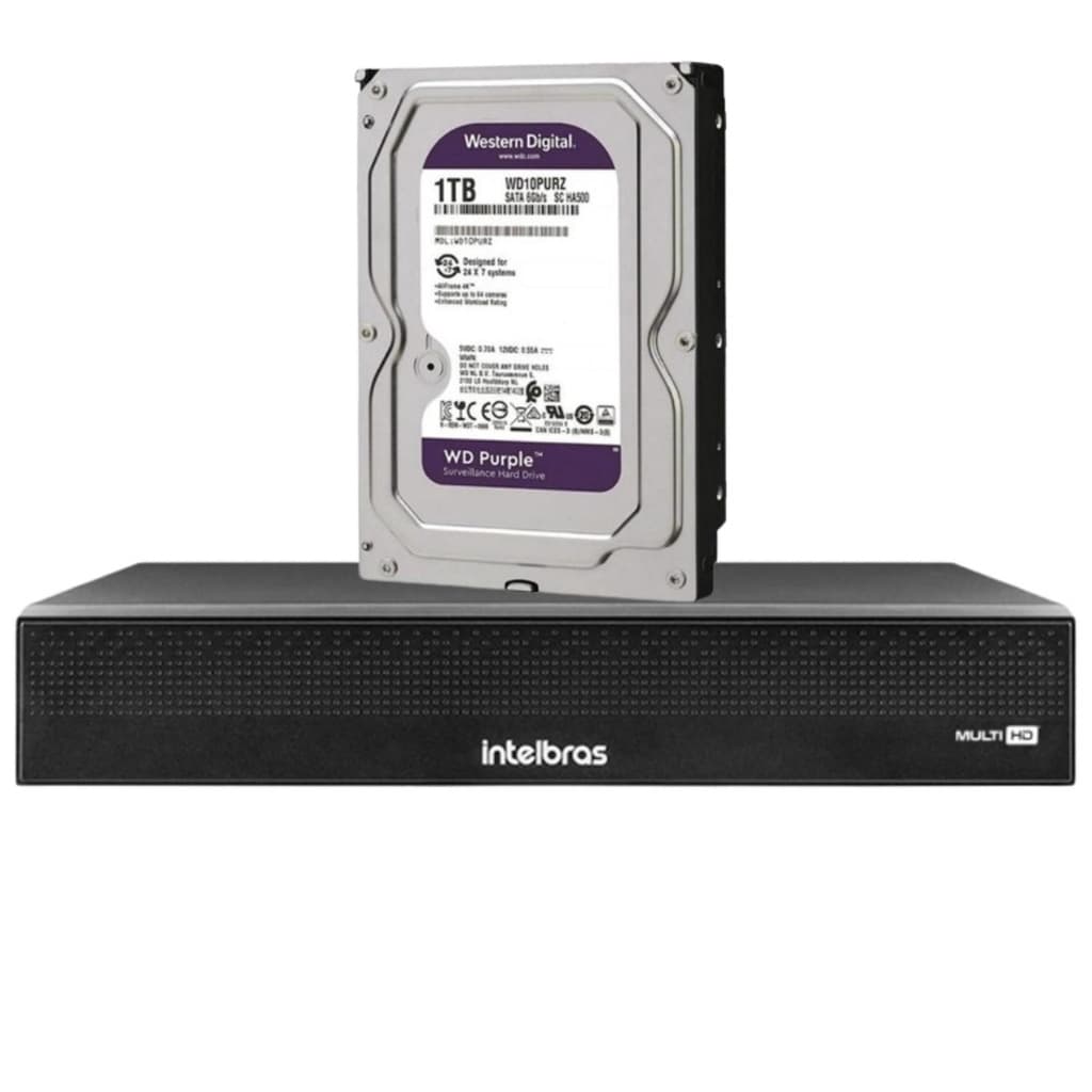 Dvr Multi Hd Intelbras 16Ch Mhdx 1116-C C/HD 1TB purple