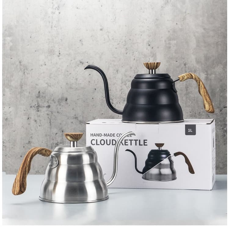 Chaleira Inox Bico De Ganso Jarra Pitcher Barista 1L