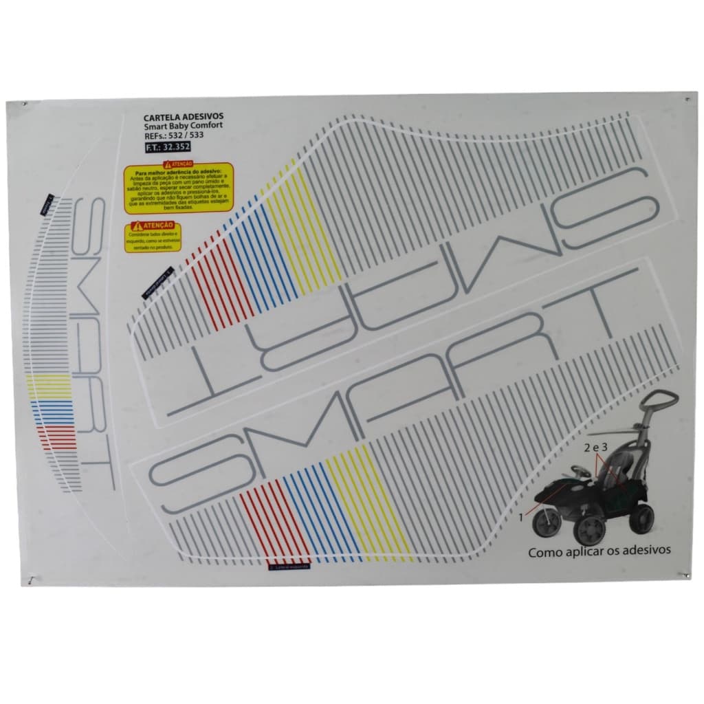 ADESIVO PARA CARRINHO SMART COMFORT REF. 532 BANDEIRANTE
