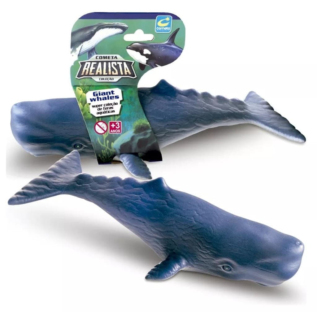 Brinquedo Baleia Cachalote Em Vinil Macio Super Realista - Envio Imediato -