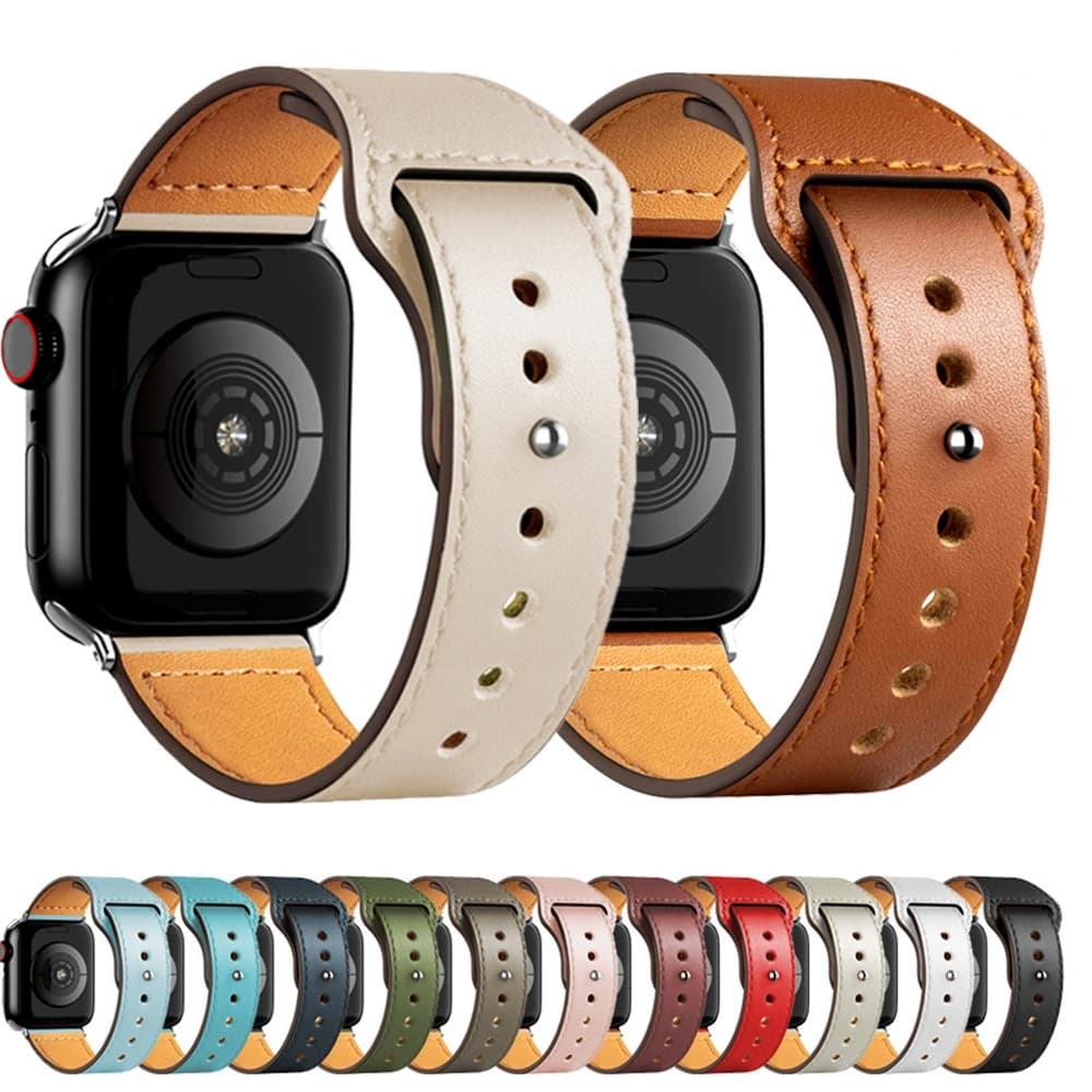 Pulseira de Couro Para Smartwatch Apple Watch
