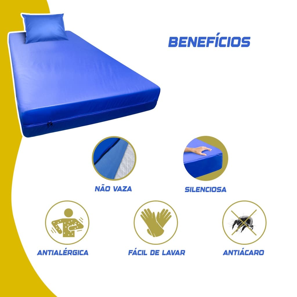 Kit 1 Capa Colchão + Fronha Impermeável Varias Medidas