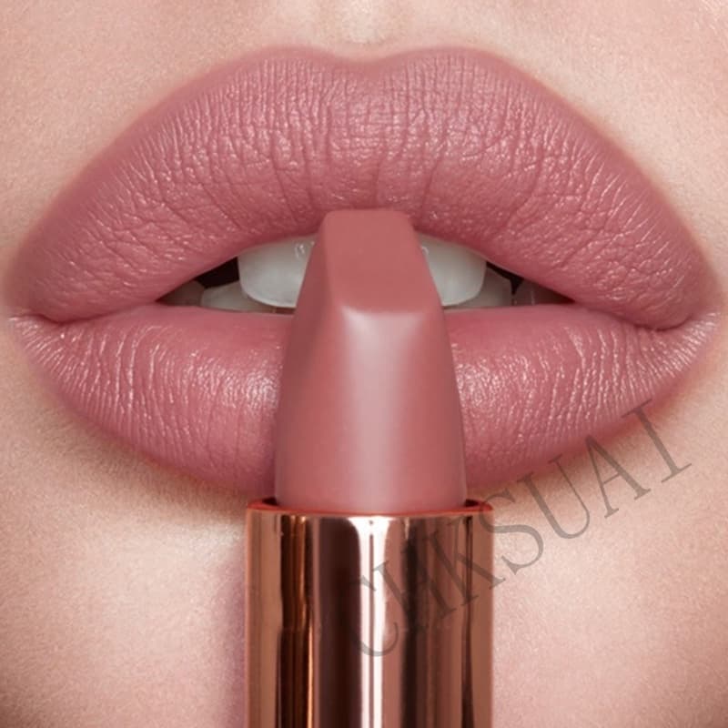 Baton Nude Matte Lipsticks 6 Cores À Prova D'água Duradouro Não Desbotante Sexy Red Pink Velvet Maquiagem Cosmética