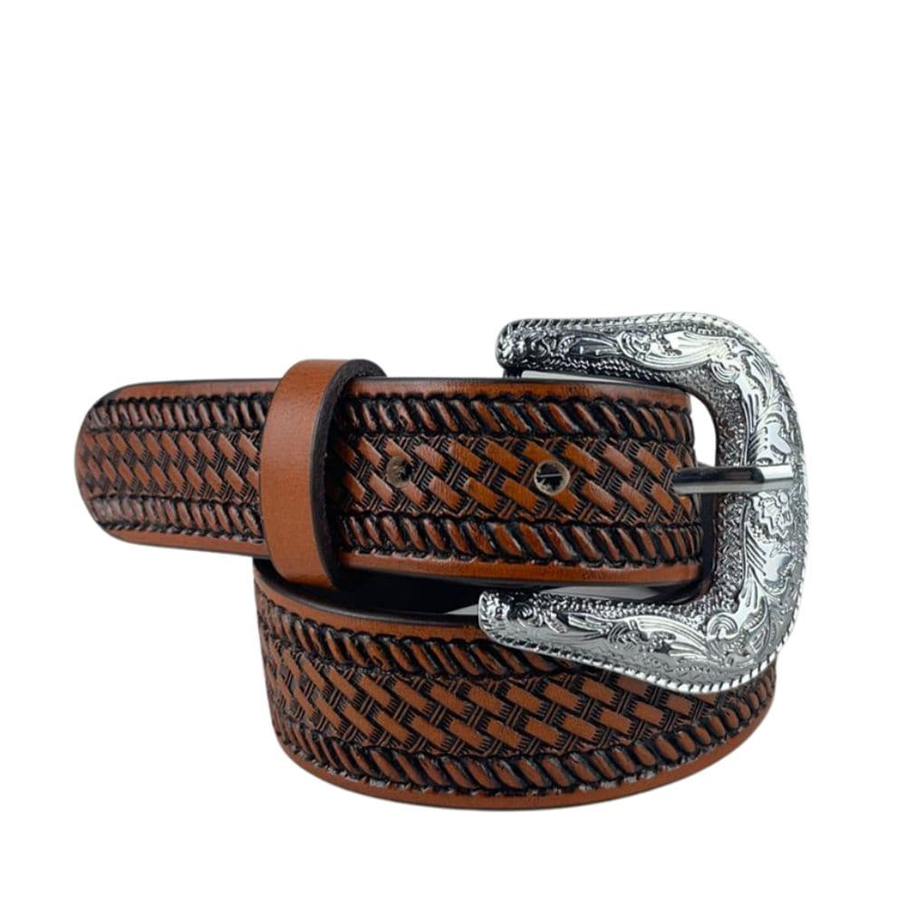 Cinto Para Criança 100% Couro Pyramid Country Cor Caramelo