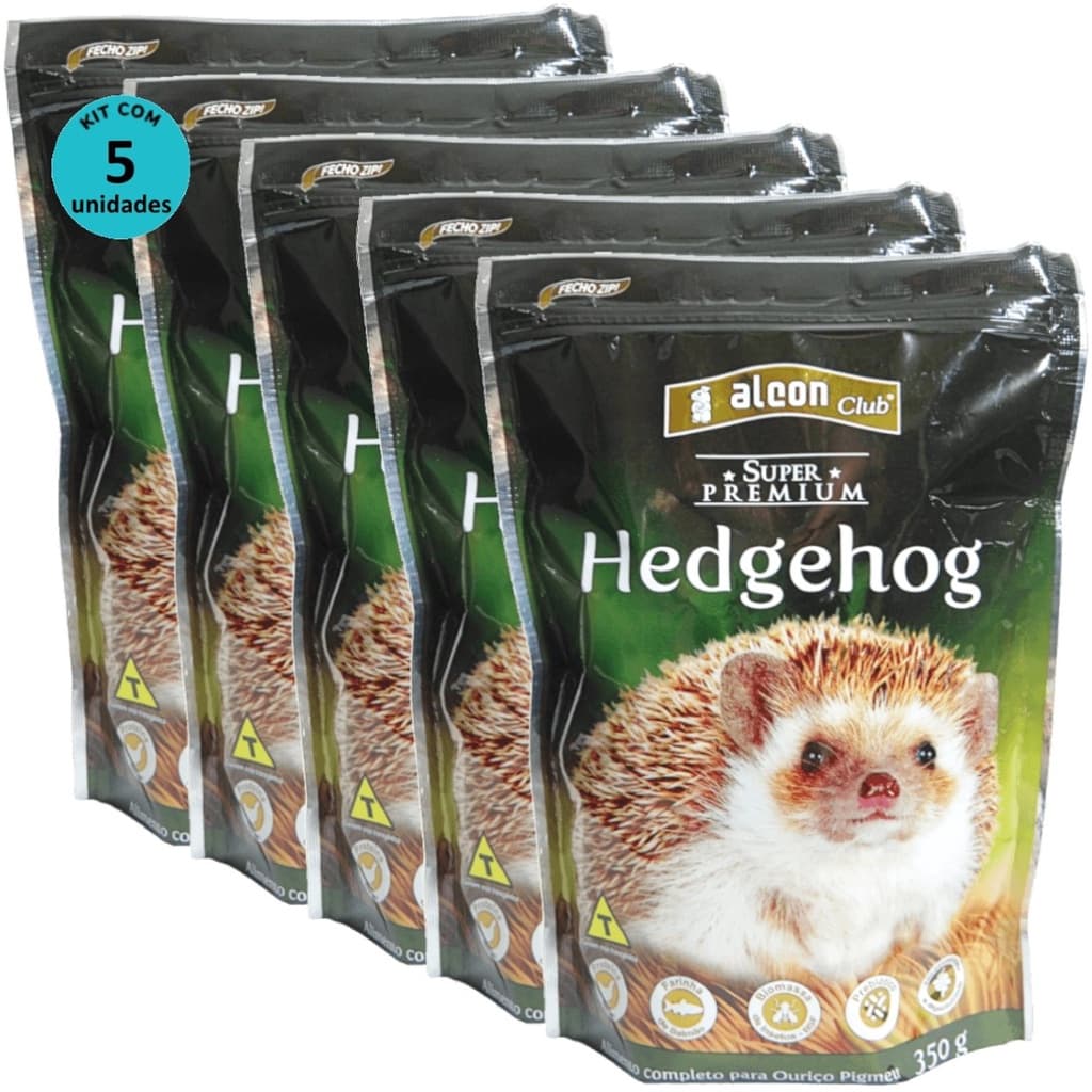 Alcon Club Hedgehog 350g Super Premium Kit Com 5 Para Ouriço Pigmeu