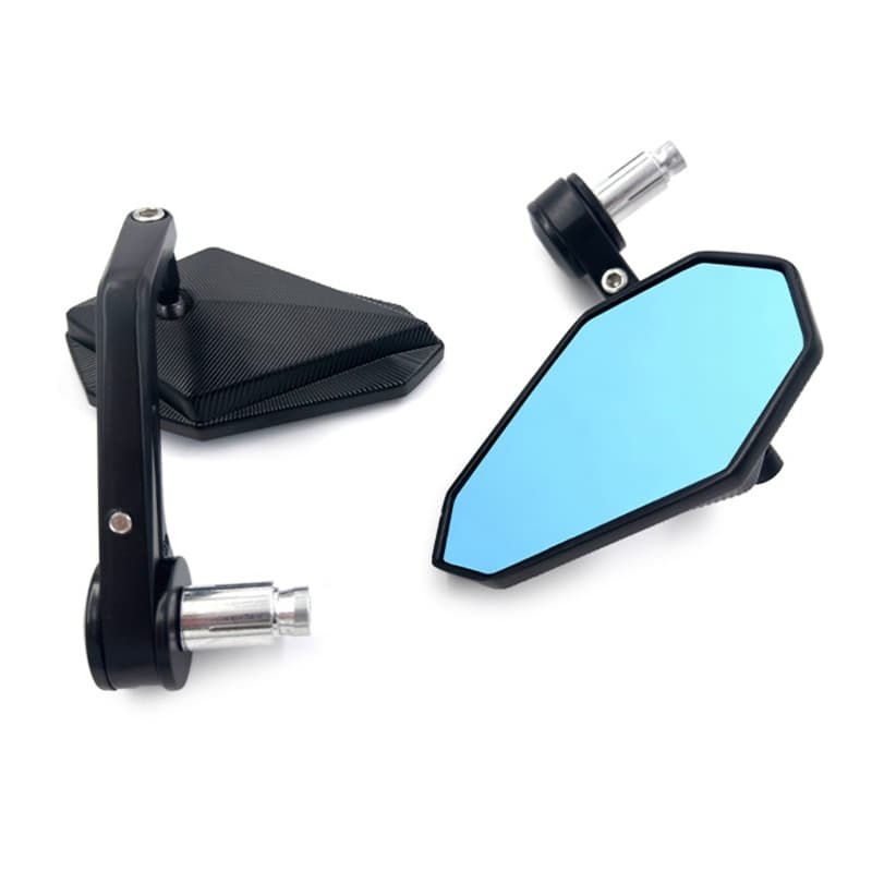 YJCNELCR 2x Vidro Para Motocicleta Universial 22mm 7 8 Suporte Guiador De Lateral Retrovisor