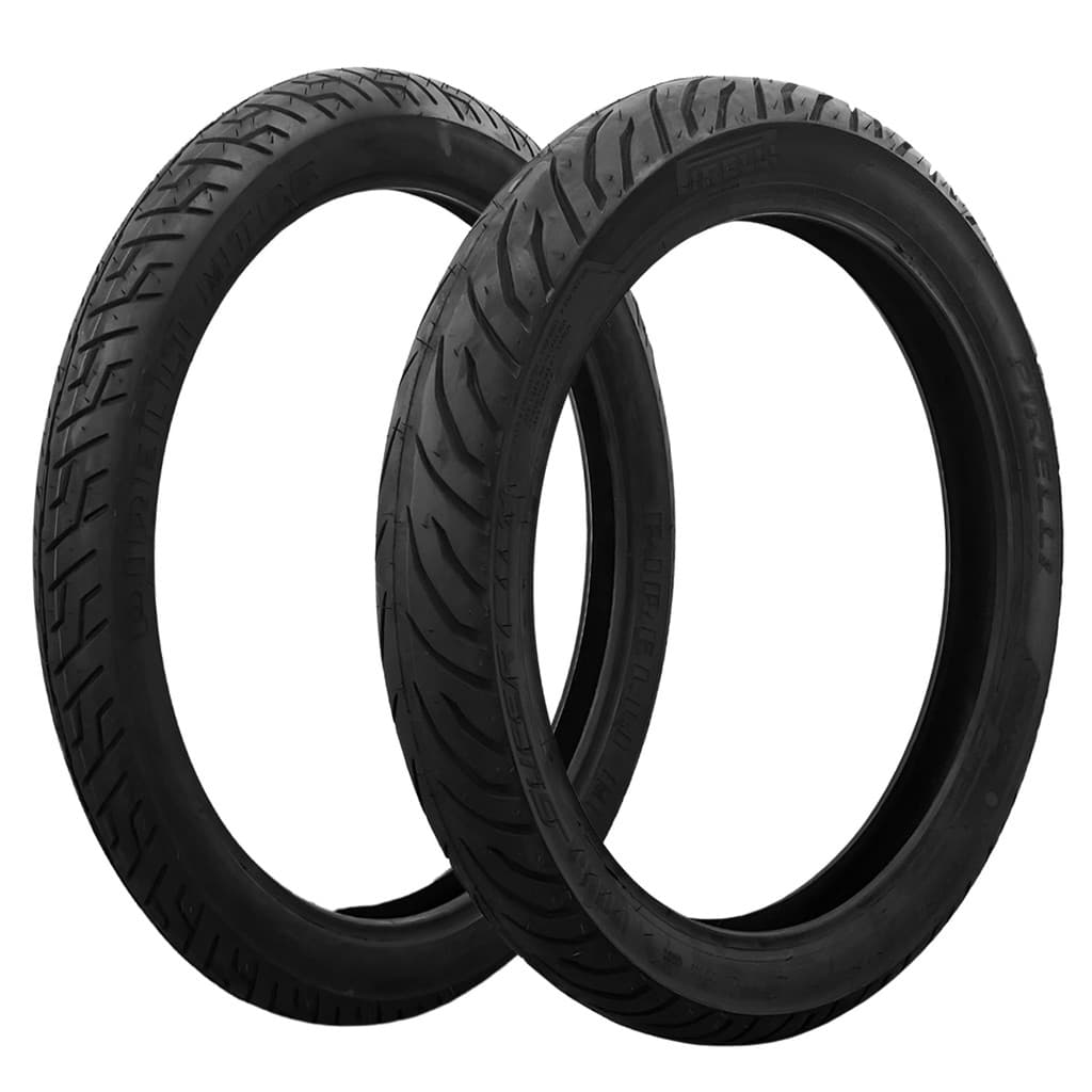 Kit Pneu Honda Cg Titan Fan 160/ Yamaha Factor 150 275-18 + 90-90-18 S/ Cam Pirelli