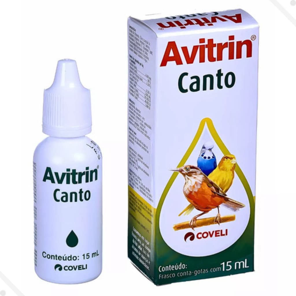 Avitrin Canto Composto Nutriente P/ Pássaros 15ml Coveli