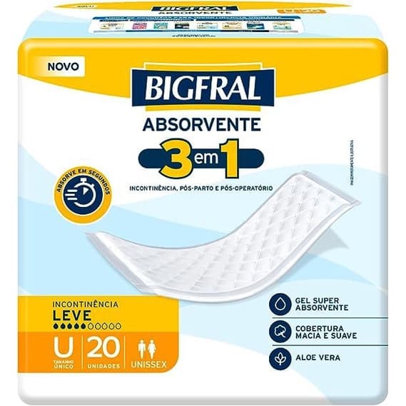 Absorvente Geriátrico Bigfral Regular Plus 20un