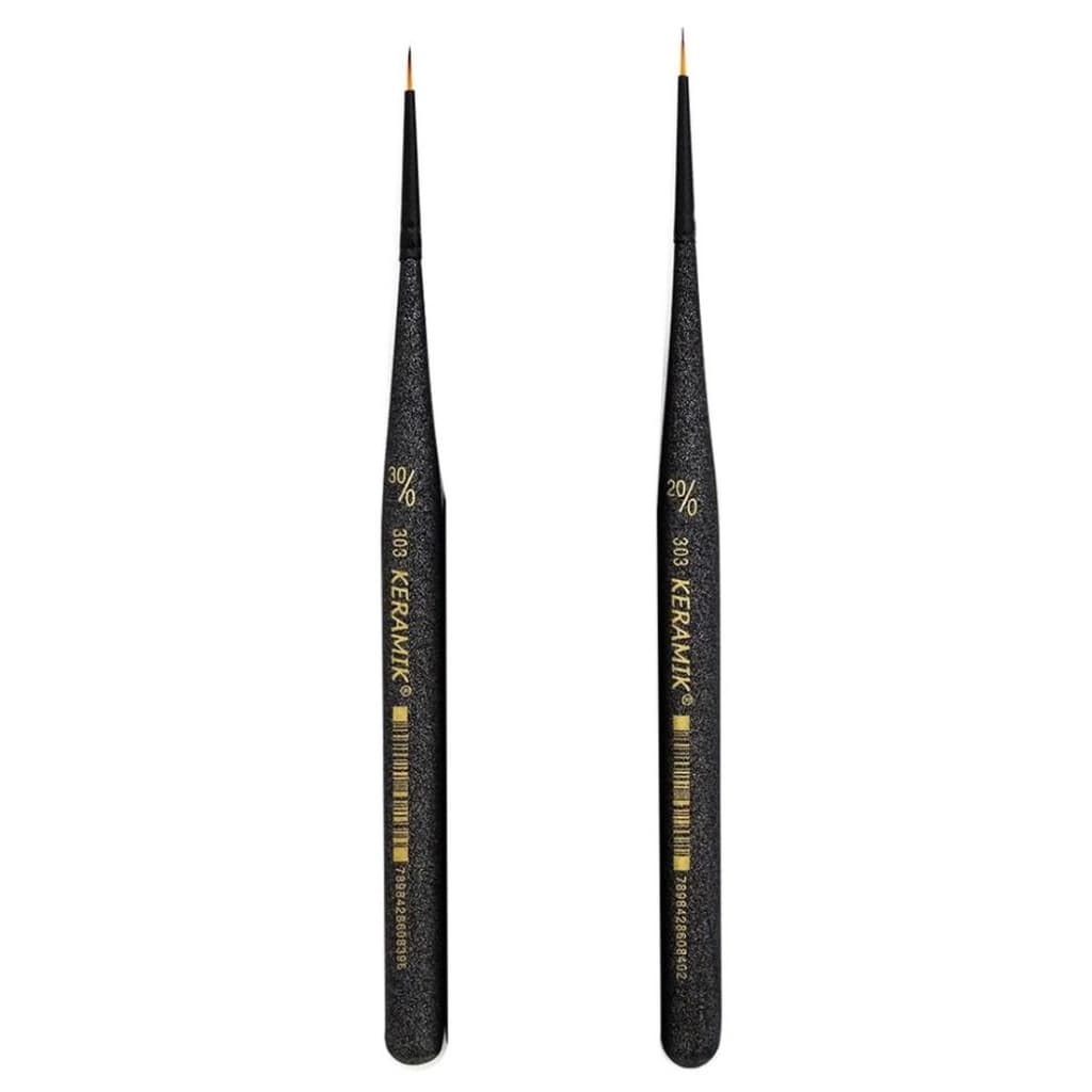 Kit Pincel Keramik Mini Brush 303 n. 20/0 e 30/0