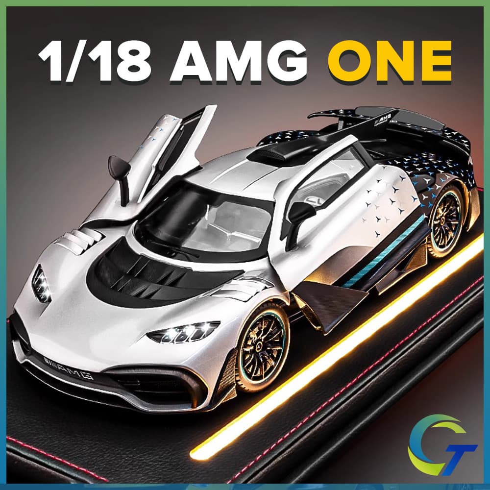 1 : 18 Mercedes AMG ONE Supercar Diecast Brinquedos Modelo De Carro Carros Liga Brinquedo Coleção Presente Para Meninos 