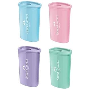 Apontador Triangular Pastel com Depósito - Faber-Castell