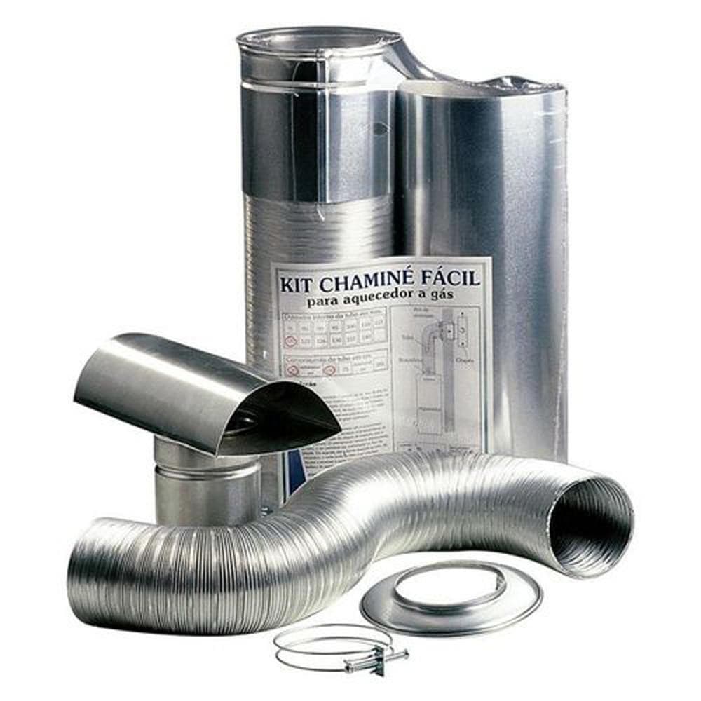 Chaminé com Flexível De Aquecedor À Gás 90mm - Westflex