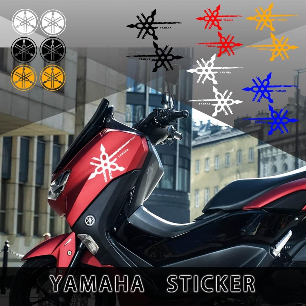 YAMAHA Logotipo Autocolante Motocicleta Pedal Refletivo 125 Retrofitting Nightlight Decalque