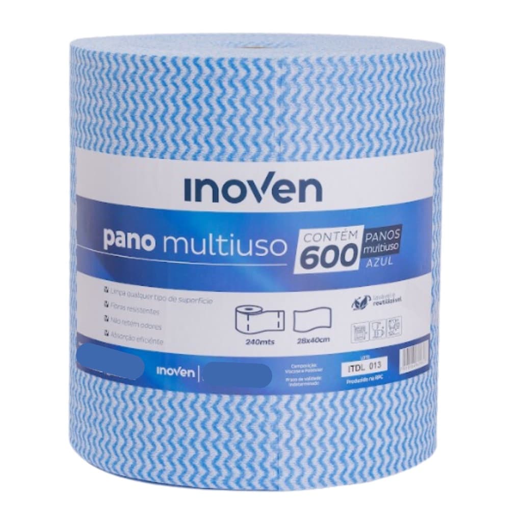 Pano Multiuso Perfex Limpeza 28x40 Cm Rolo 600 Un 240 Metros