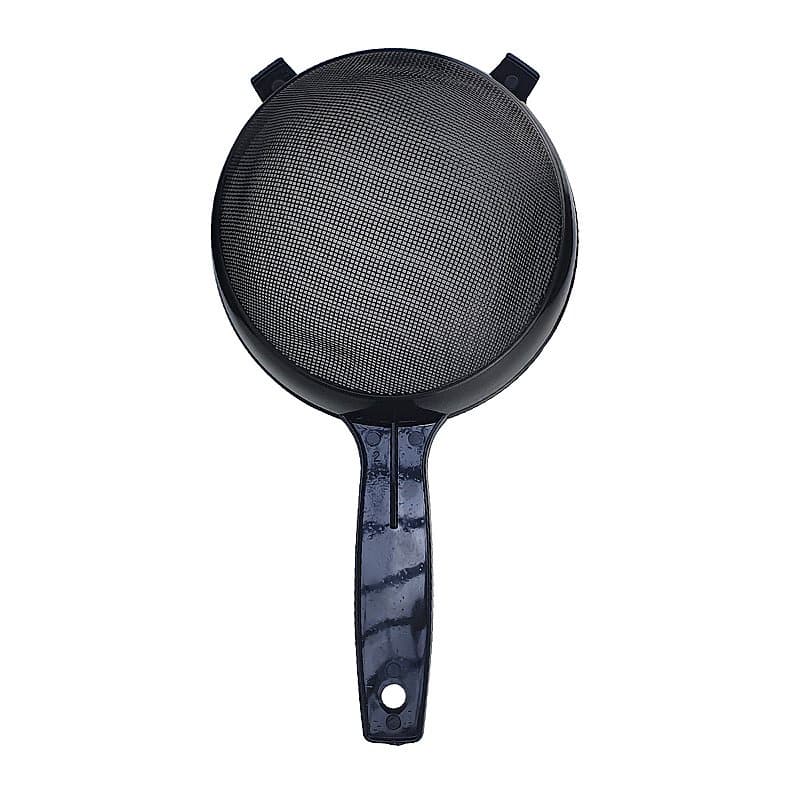 Peneira de Plástico Grande 18 cm Preta