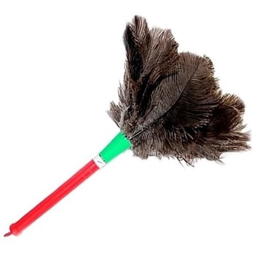 Espanador De Pó 20cm - Penas De Avestruz Limpa Poeira