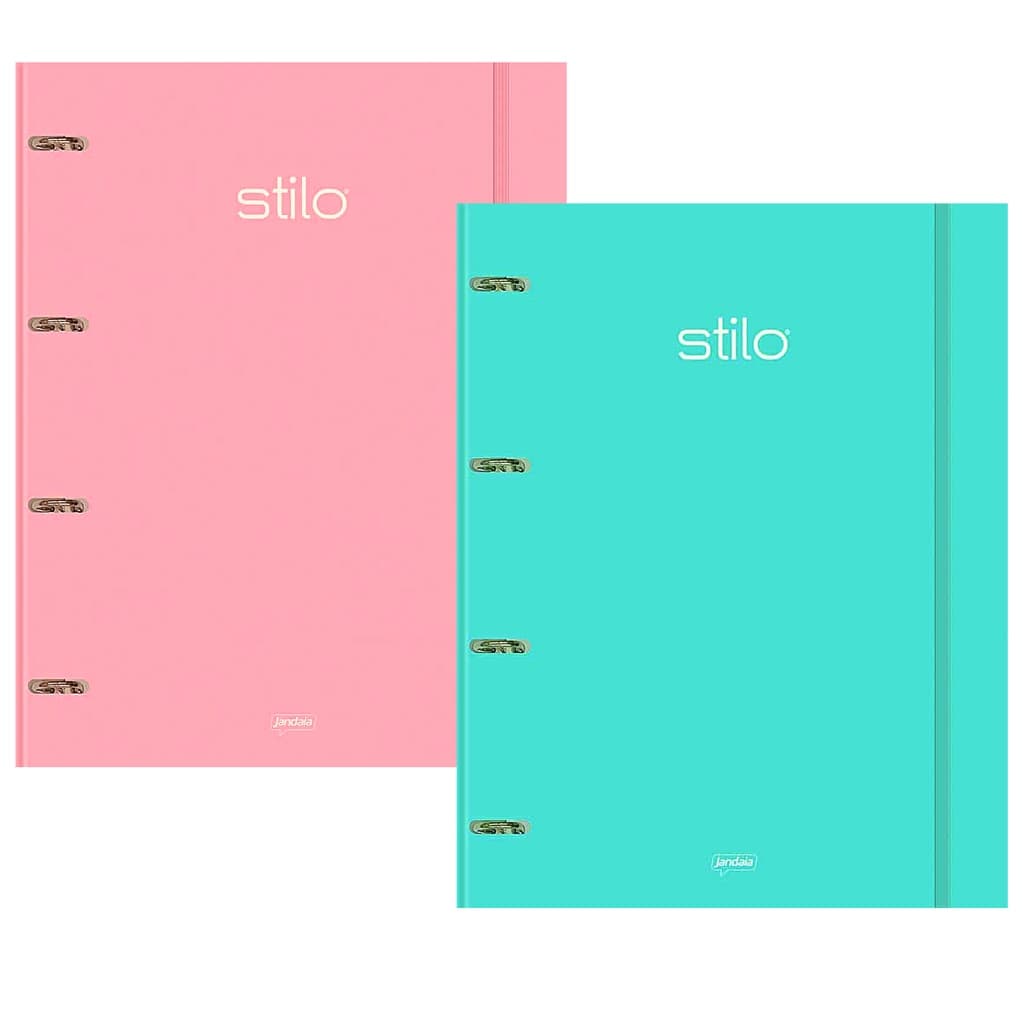 Caderno Argolado Stilo Com 80 Folhas Fichário Argolado - Jandaia