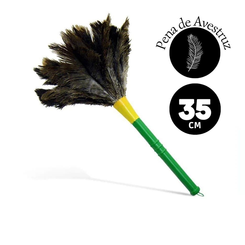 Espanador de Pó Pena de Avestruz Limpa Poeiras