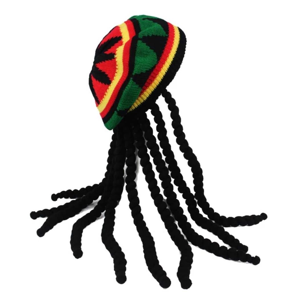 Peruca Gorro Jamaica Dread Fantasia Jamaicano Reggae