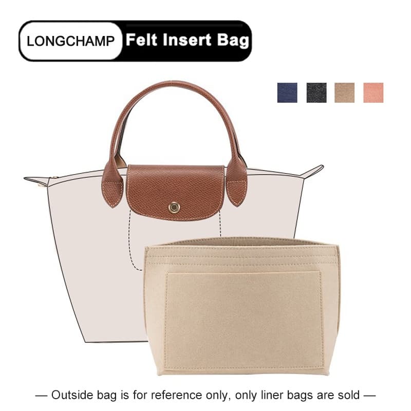 EverToner Bolsa Organizador Para LONGCHAMP LE PLIAGE S/M/L Sacola Timid Armazenamento E Acabamento Forro De Interna
