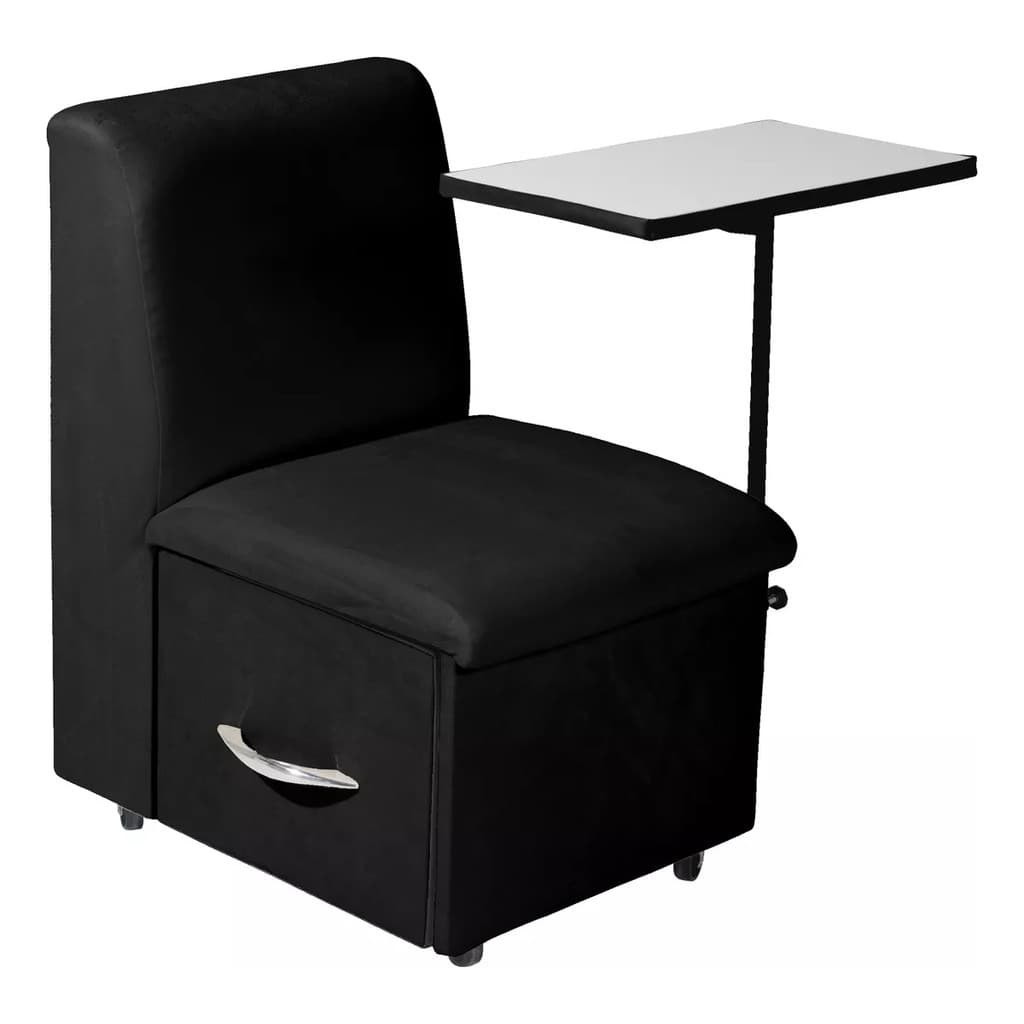 Cadeira Manicure Cirandinha Preta Factor Nailflix