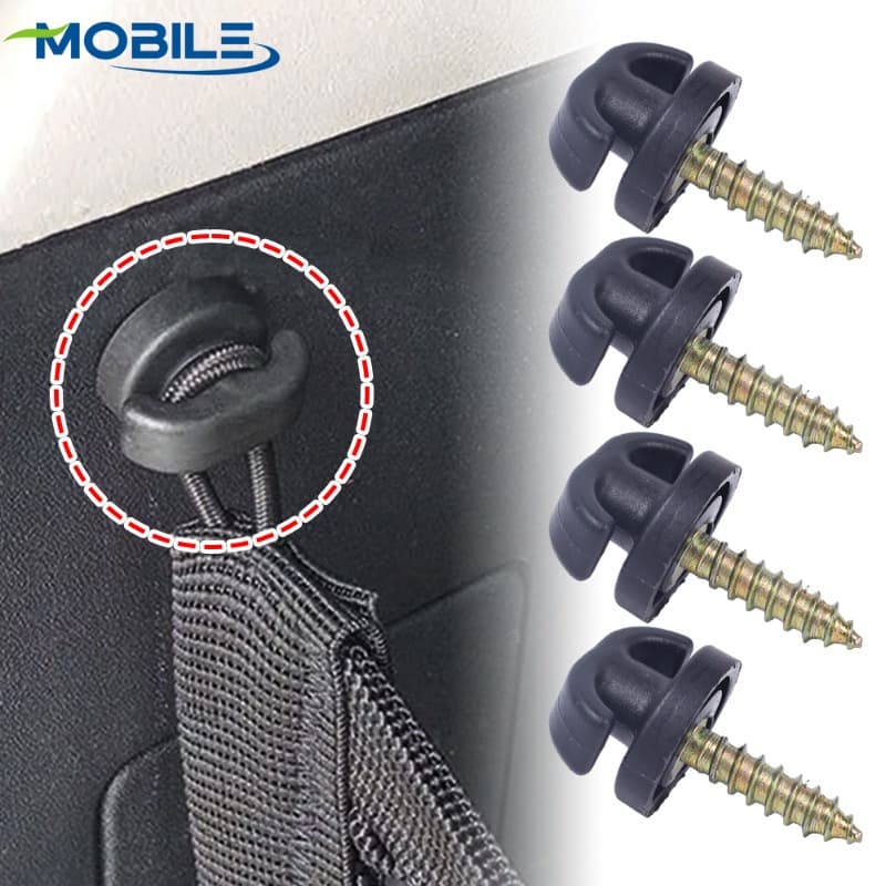 [Destaque] Ganchos De Amarração Da Rede De Carga Do Porta-Malas Carro/Peças De Modificação De Automóveis Com Parafusos/Fivela De Fixação Bolso Malha Veículo/Clip De Montagem Armazenamento Universal Para Caminhões