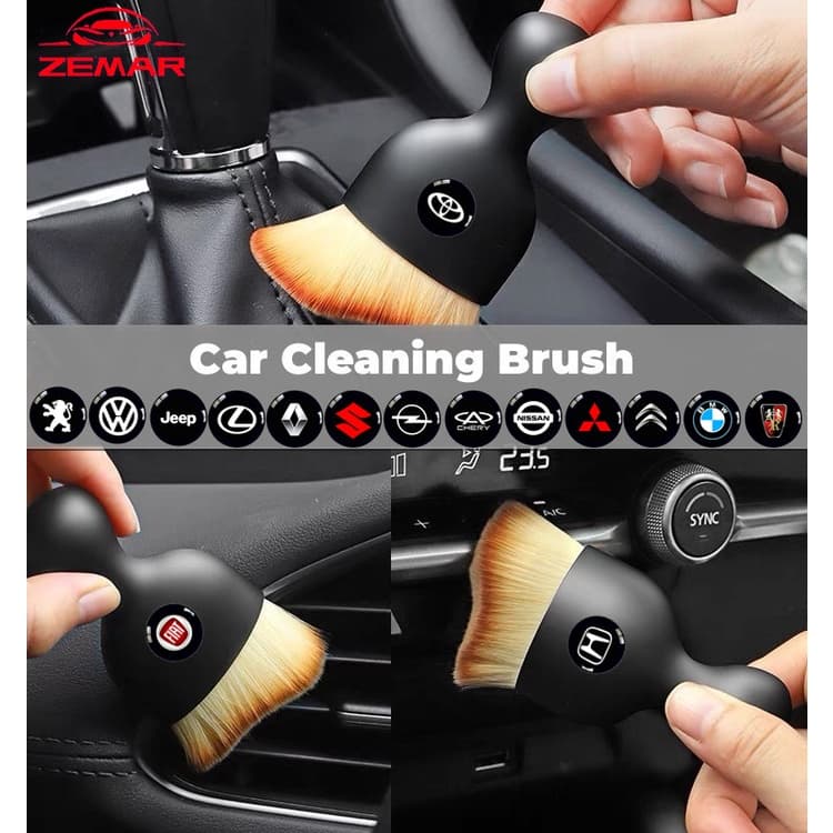 1PC Limpeza Do Interior Carro Escova Macia Painel De Ar Saída De Gap Remoção De Poeira De Detalhes Ferramenta Automática Para Vários Modelos De Carros Acessórios