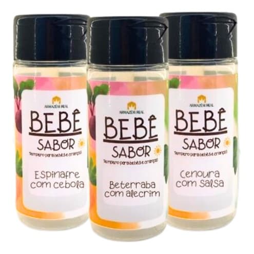 Temperos Para Bebê - Kit Bebê Sabor Armazém Real