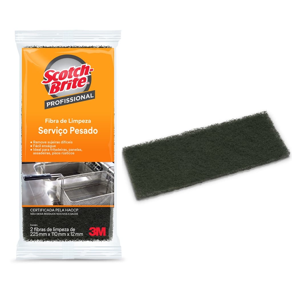 Fibra de Serviço Pesado 3M - 2 un Scocth Brite